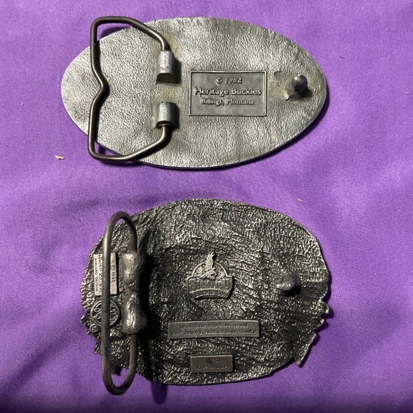 Belt buckles commemorating Army combat infantrymen and USArmy retired. M191 - Picture 2 of 3